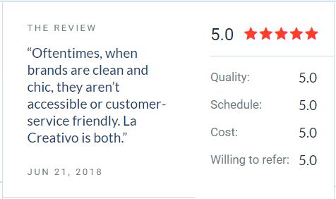 la creativo review and feedback from customers